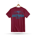 Men's Printed Round Neck Half Sleeve T- Shirt-Australia Day