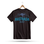 Men's Printed Round Neck Half Sleeve T- Shirt-Australia Day