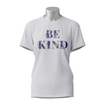 Female Printed Round Neck Half Sleeve T-Shirt-Be Kind