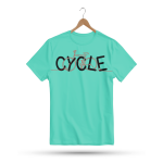 Men's Printed Round Neck Half Sleeve T- Shirt-Cycle