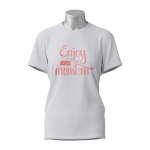 Female Printed Round Neck Half Sleeve T-Shirt-Enjoy Every Moment