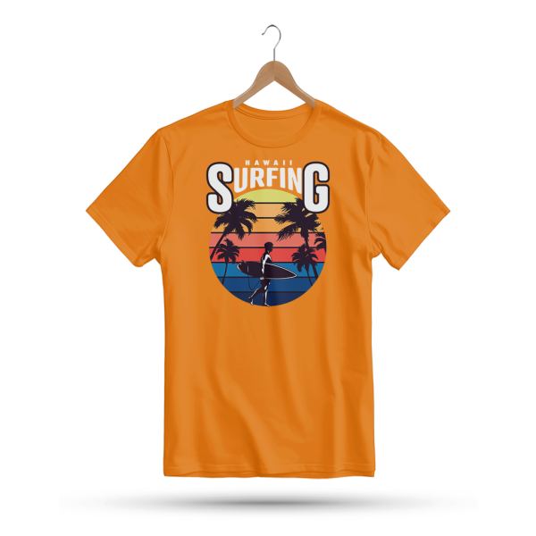 Men's Printed Round Neck Half Sleeve T- Shirt-Howell Surfing