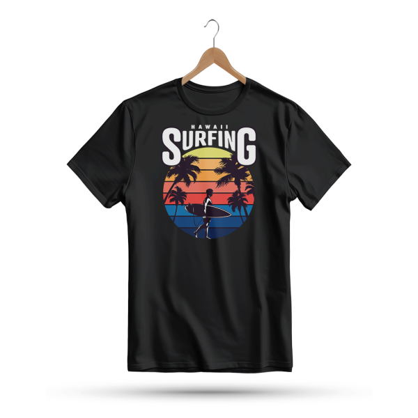 Men's Printed Round Neck Half Sleeve T- Shirt-Howell Surfing