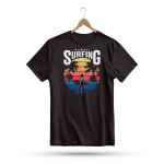 Men's Printed Round Neck Half Sleeve T- Shirt-Howell Surfing