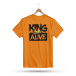 Men's Printed Round Neck Half Sleeve T- Shirt-King Alive