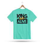 Men's Printed Round Neck Half Sleeve T- Shirt-King Alive