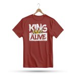 Men's Printed Round Neck Half Sleeve T- Shirt-King Alive