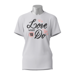 Female Printed Round Neck Half Sleeve T-Shirt-Lone what you do