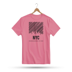 Men's Printed Round Neck Half Sleeve T- Shirt-NYC