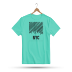 Men's Printed Round Neck Half Sleeve T- Shirt-NYC