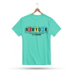 Men's Printed Round Neck Half Sleeve T- Shirt-New York City