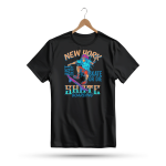 Men's Printed Round Neck Half Sleeve T- Shirt-New York Just Enjoy