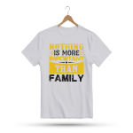 Men's Printed Round Neck Half Sleeve T- Shirt-Nothing Is More Important Then Family