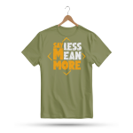 Men's Printed Round Neck Half Sleeve T- Shirt-Say Less Mean More One