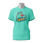 Female Printed Round Neck Half Sleeve T- Shirt -Smile