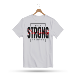 Men's Printed Round Neck Half Sleeve T- Shirt-Stay Strong