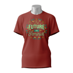 Female Printed Round Neck Half Sleeve T-Shirt-The Future is feminist