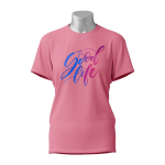 Female Printed Round Neck Half Sleeve T-Shirt-The Good Life