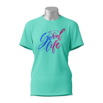 Female Printed Round Neck Half Sleeve T-Shirt-The Good Life