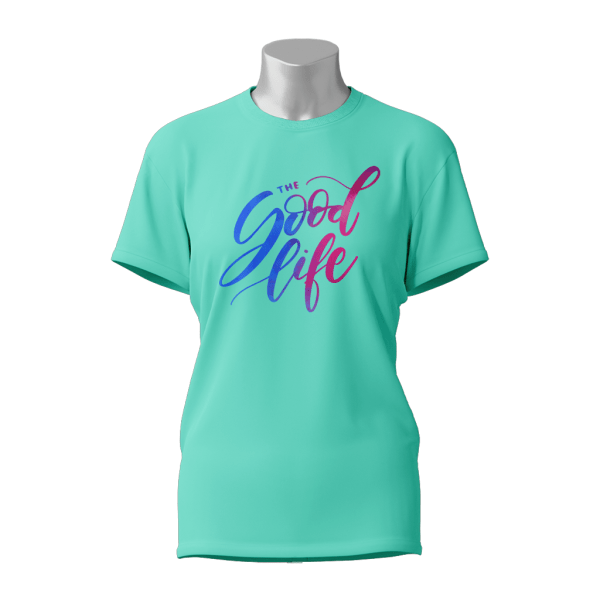 Female Printed Round Neck Half Sleeve T-Shirt-The Good Life