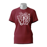 Female Printed Round Neck Half Sleeve T- Shirt-The Said Yes