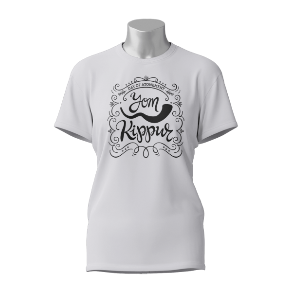 Female Printed Round Neck Half Sleeve T-Shirt-Yom Kippur