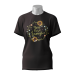 Female Printed Round Neck Half Sleeve T- Shirt-You Are Enough