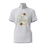 Female Printed Round Neck Half Sleeve T- Shirt-You Are Enough