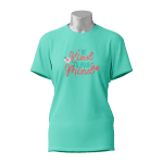 Female Printed Round Neck Half Sleeve T-Shirt-Be kind to your mind