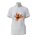 Female Printed Round Neck Half Sleeve T-Shirt-Dancing Women