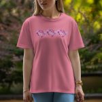 Three Love - Half Sleeve T-Shirt For Women