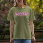 Three Love - Half Sleeve T-Shirt For Women