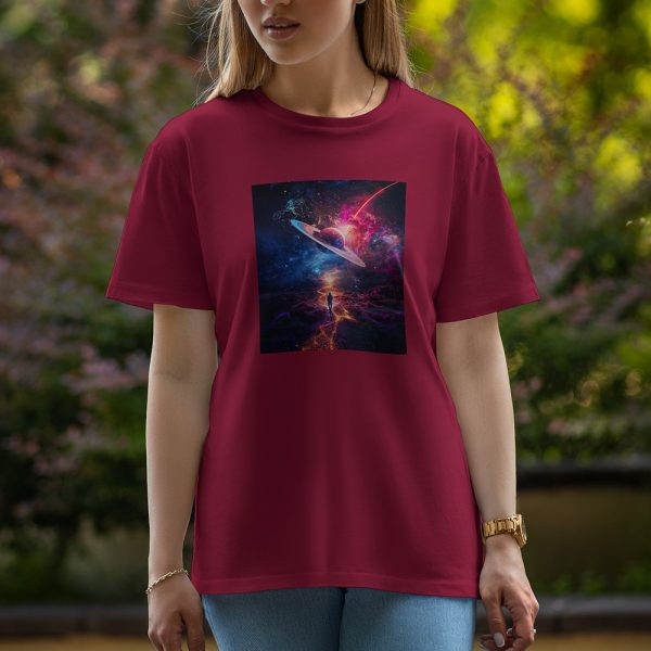 3D Picture - Half Sleeve T-Shirt For Women