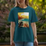 Beach - Half Sleeve T-Shirt For Women