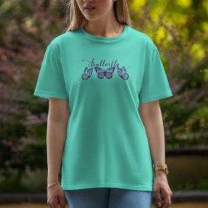 Butterfly - Half Sleeve T-Shirt For Women