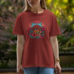 Flowers - Half Sleeve T-Shirt For Women