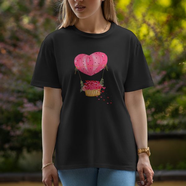 Flying Love - Half Sleeve T-Shirt For Women