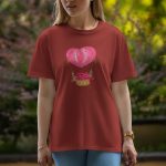 Flying Love - Half Sleeve T-Shirt For Women