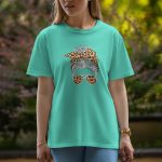 Girl Head - Half Sleeve T-Shirt For Women