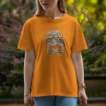 Girl Head - Half Sleeve T-Shirt For Women