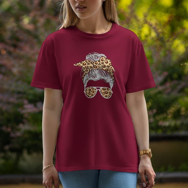 Girl Head - Half Sleeve T-Shirt For Women