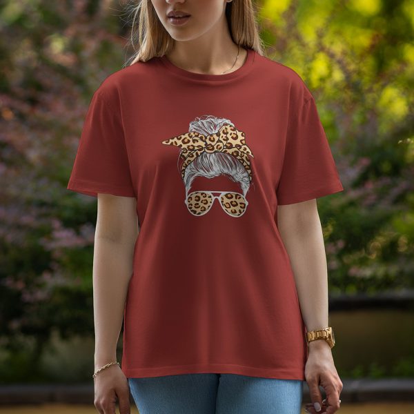 Girl Head - Half Sleeve T-Shirt For Women