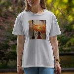 Girl With Umbrella - Half Sleeve T-Shirt For Women