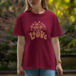 Give Me A Little Love - Half Sleeve T-Shirt For Women