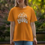 Give Me A Little Love - Half Sleeve T-Shirt For Women