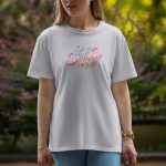 Hello Spring - Half Sleeve T-Shirt For Women