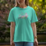 Hello Spring - Half Sleeve T-Shirt For Women