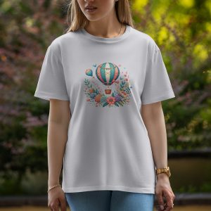 Hot Air Balloon - Half Sleeve T-Shirt For Women