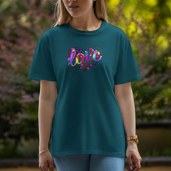 Love - Half Sleeve T-Shirt For Women