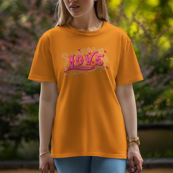 Love Two - Half Sleeve T-Shirt For Women